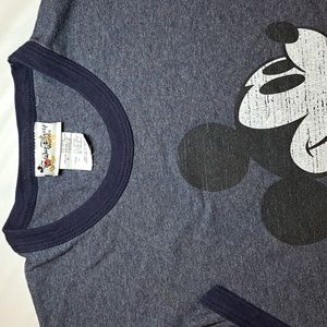 WDW, Size Large, Blue Wash, Short Sleeve, "Mickey Mouse" T-Shirt